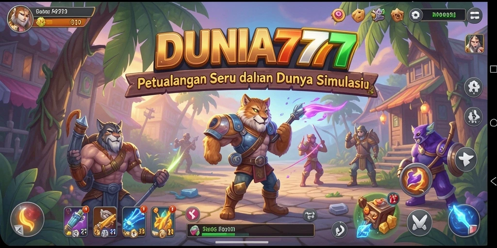 Gameplay seru DUNIA777 dengan berbagai fitur simulasi.