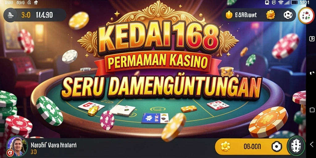 Screenshot utama KEDAI168 menunjukan gameplay Kasino yang menarik dan seru.