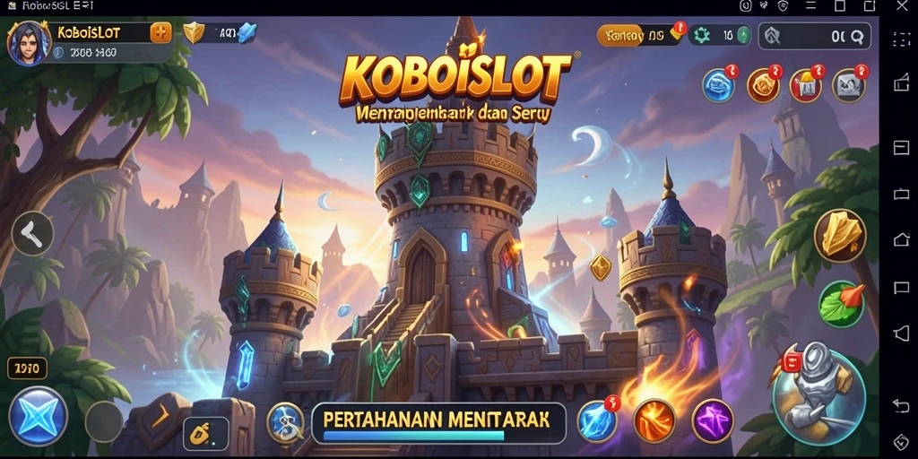 Screenshot gameplay Tower Defense yang seru dan menegangkan.