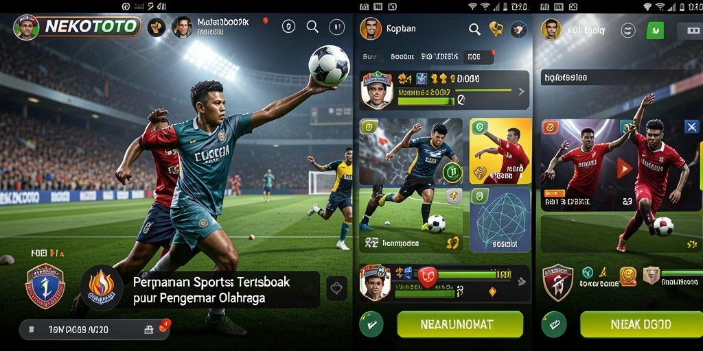 Tampilan menarik dari gameplay Sportsbook NEKOTOTO dengan fitur taruhan lengkap.