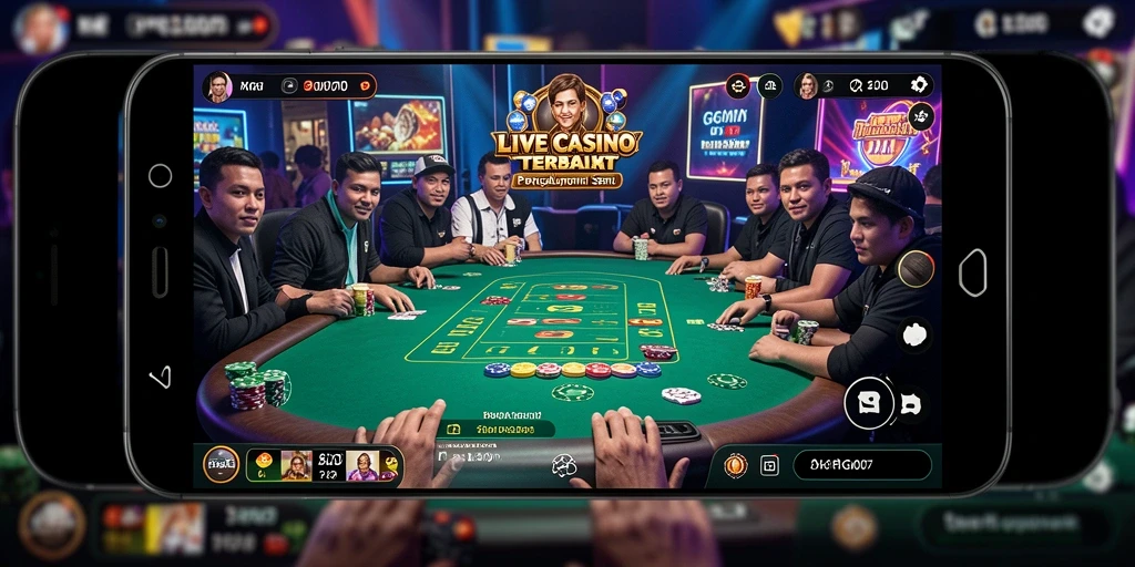 Tampilan menarik dari permainan Live Casino di PRG007.